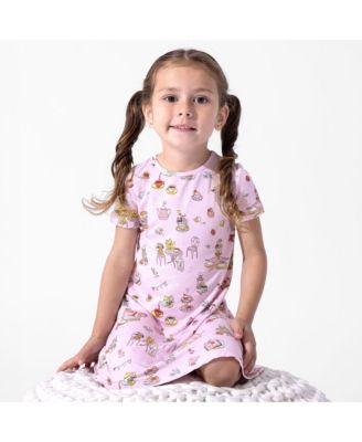 Toddler Girls Tea Party Short Sleeve Dress