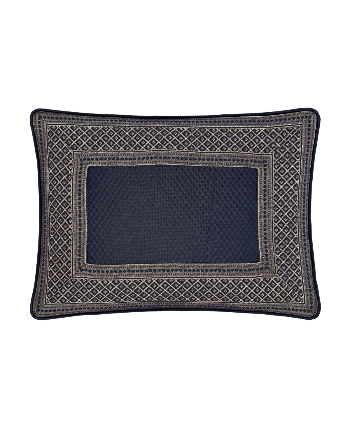 J Queen New York Excelsior Boudoir Decorative Pillow, 13" X 21" In Blue