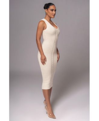 Women's Sleeveless Cable Knit Dress