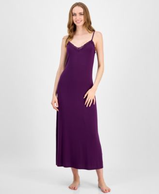 Women's Lace-Trim Knit Nightgown, Exclusively at Macy's