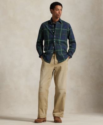 Men's Classic-Fit Plaid Oxford Shirt