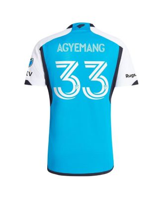 Men's Patrick Agyemang Blue Charlotte FC 2024 The Carolina Kit: Explore Authentic Player Jersey
