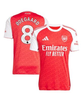 adidas - Men's Martin Ødegaard Red Arsenal 2025/26 Home Replica Player Jersey