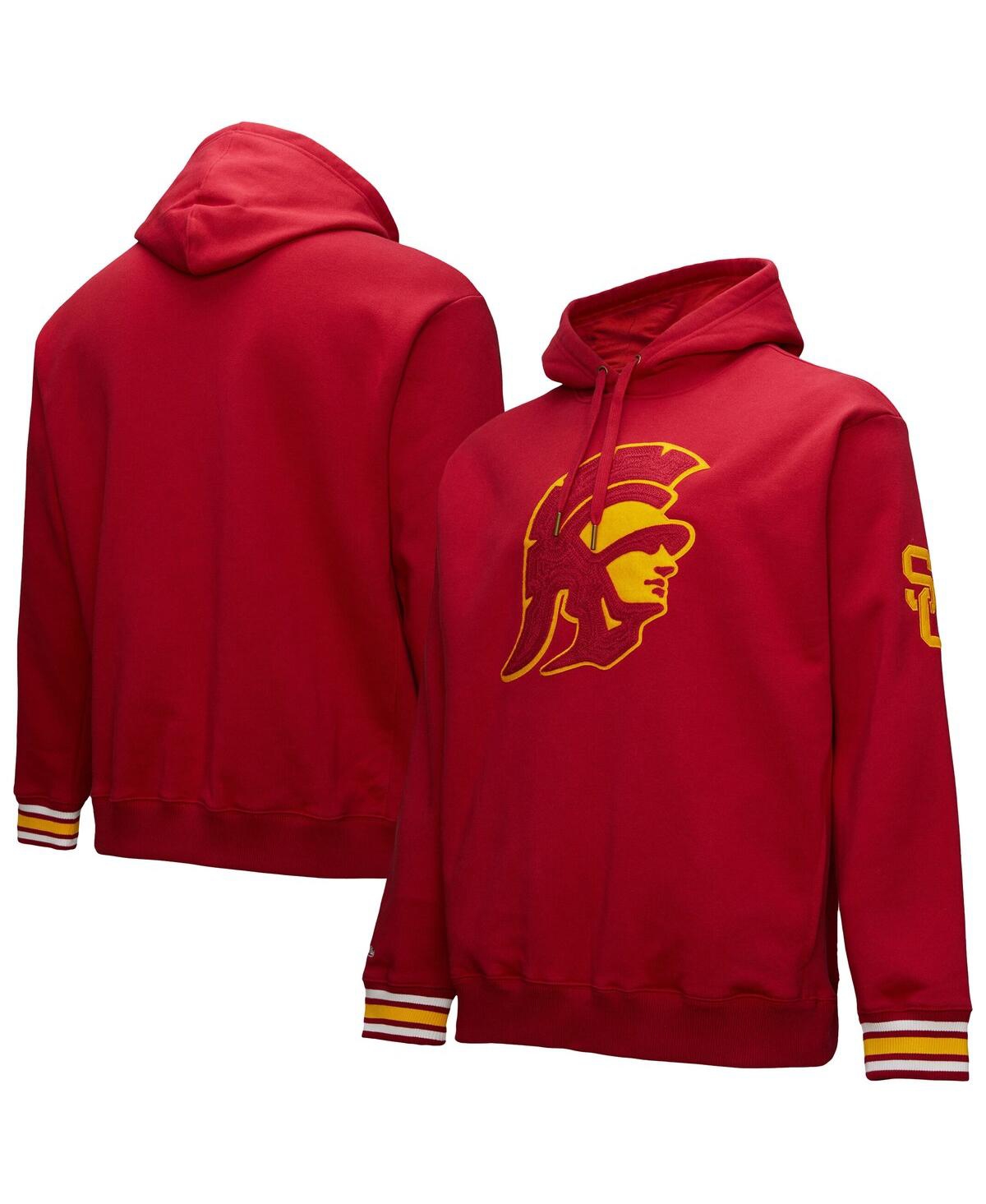Men's Cardinal Usc Trojans Chainstitch Fleece Pullover Hoodie - Cardinal