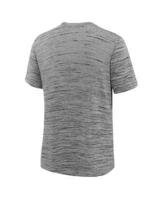 Big Boys and Girls Heather Charcoal Houston Texans Sideline Velocity Performance T-Shirt