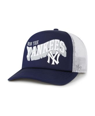 '47 Brand - Men's Navy New York Yankees Meander Foam Trucker Snapback Hat