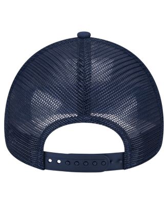 Women's College Navy Seattle Seahawks Peace Love Trucker 9FORTY Adjustable Hat