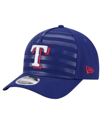 New Era - Men's Royal Texas Rangers American Flag 9FORTY M-Crown A-Frame Adjustable Hat
