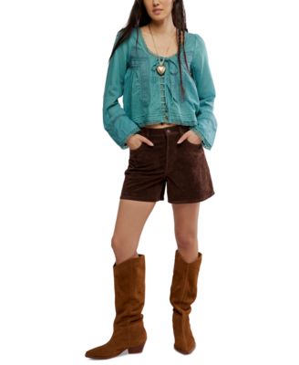 Women's Embroidered Lace Shirt