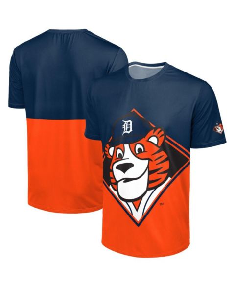 Мужская футболка FOCO Navy/Orange Detroit Tigers Big Logo Mascot
