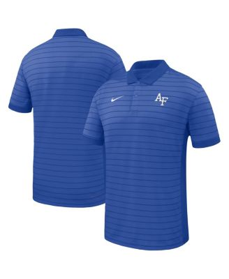 Nike - Men's Royal Air Force Falcons 2025 Early Season Coaches Sideline Victory Stripe Performance Polo Shirt