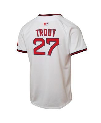 Big Boys and Girls Mike Trout White Los Angeles Angels Alternate 2 Limited Player Jersey