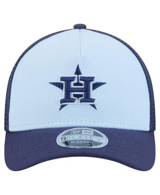 Men's Light Blue/Navy Houston Astros 2-Tone Color Pack 9FORTY M-Crown A-Frame Adjustable Hat