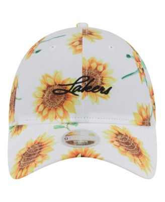 Women's&nbsp;White Los Angeles Lakers Adventure Flower 9TWENTY Adjustable Hat