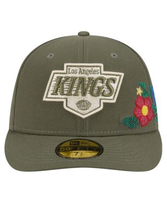Men's Olive Los Angeles Kings Tonal Florals 59FIFTY Fitted Hat