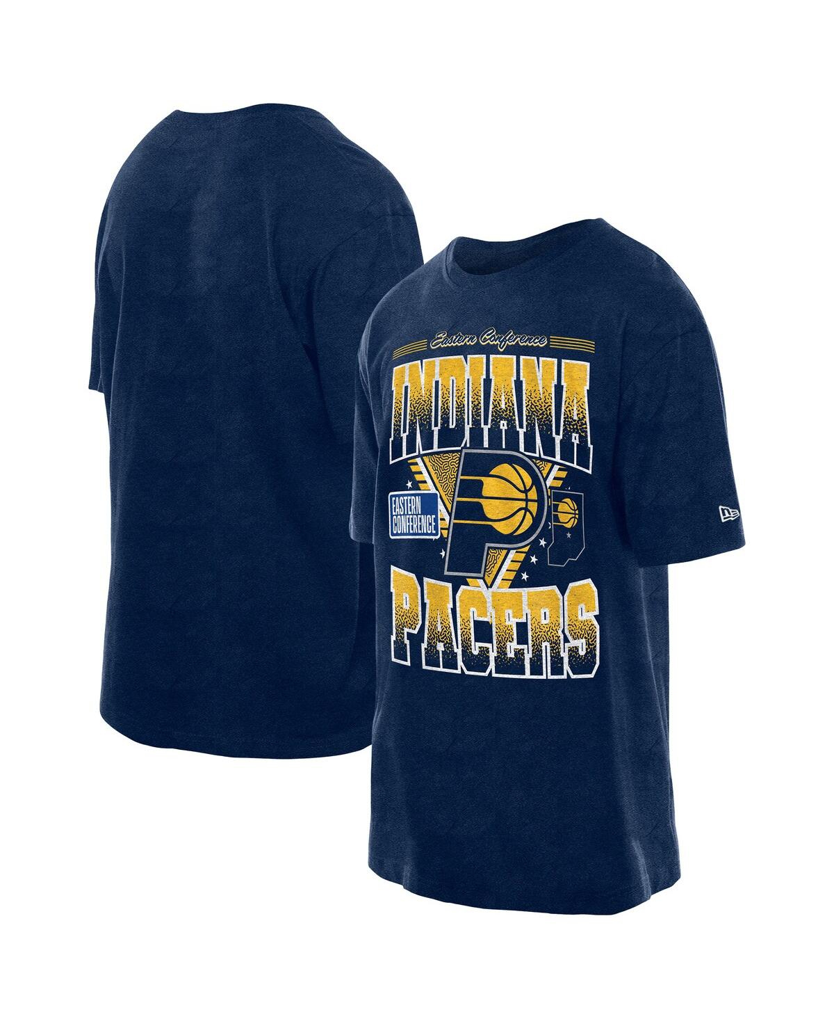 Men's Navy Indiana Pacers Old School Sport Vintage Wash T-Shirt - Navy