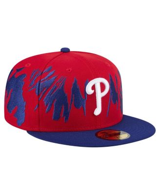 Men's Red/Royal Philadelphia Phillies Retro Pattern 59FIFTY Fitted Hat
