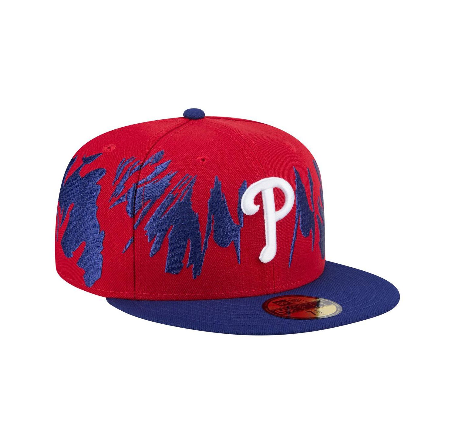 Men's Red/Royal Philadelphia Phillies Retro Pattern 59FIFTY Fitted Hat