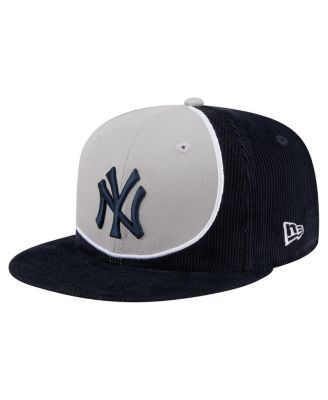 New Era - Men's Navy/Gray New York Yankees Retro Split Corduroy Snapback Hat