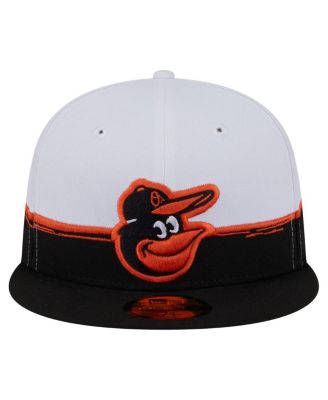 Men's Black/White Baltimore Orioles Paint Stroke 59FIFTY&nbsp;Fitted Hat