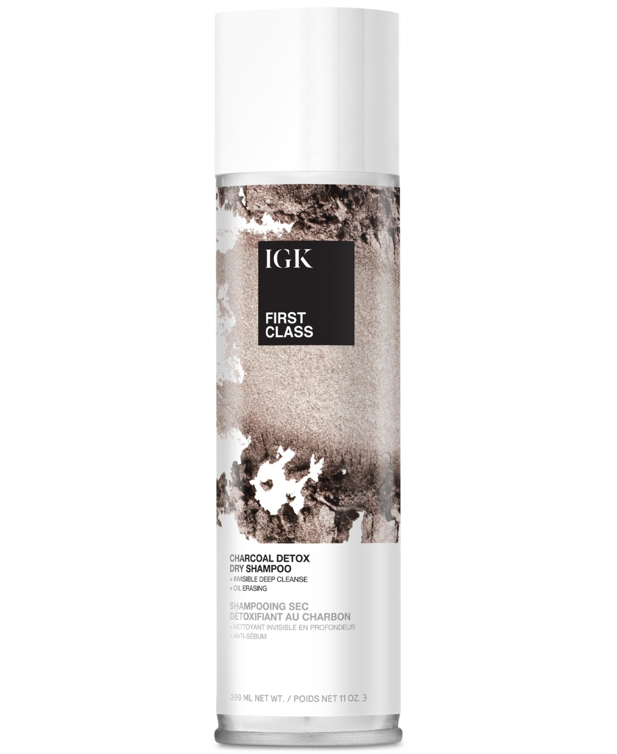 Igk Hair First Class Charcoal Detox Dry Shampoo, 11 Oz. In Transparent