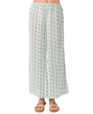 Juniors' Regina Printed Cover-Up Pants 