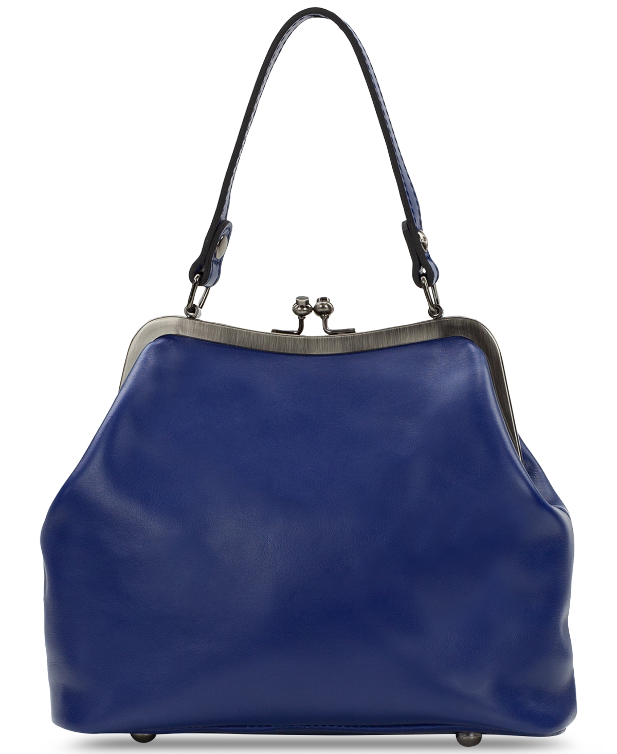 Patricia Nash Laureana Kisslock Small Satchel Bag In Blue