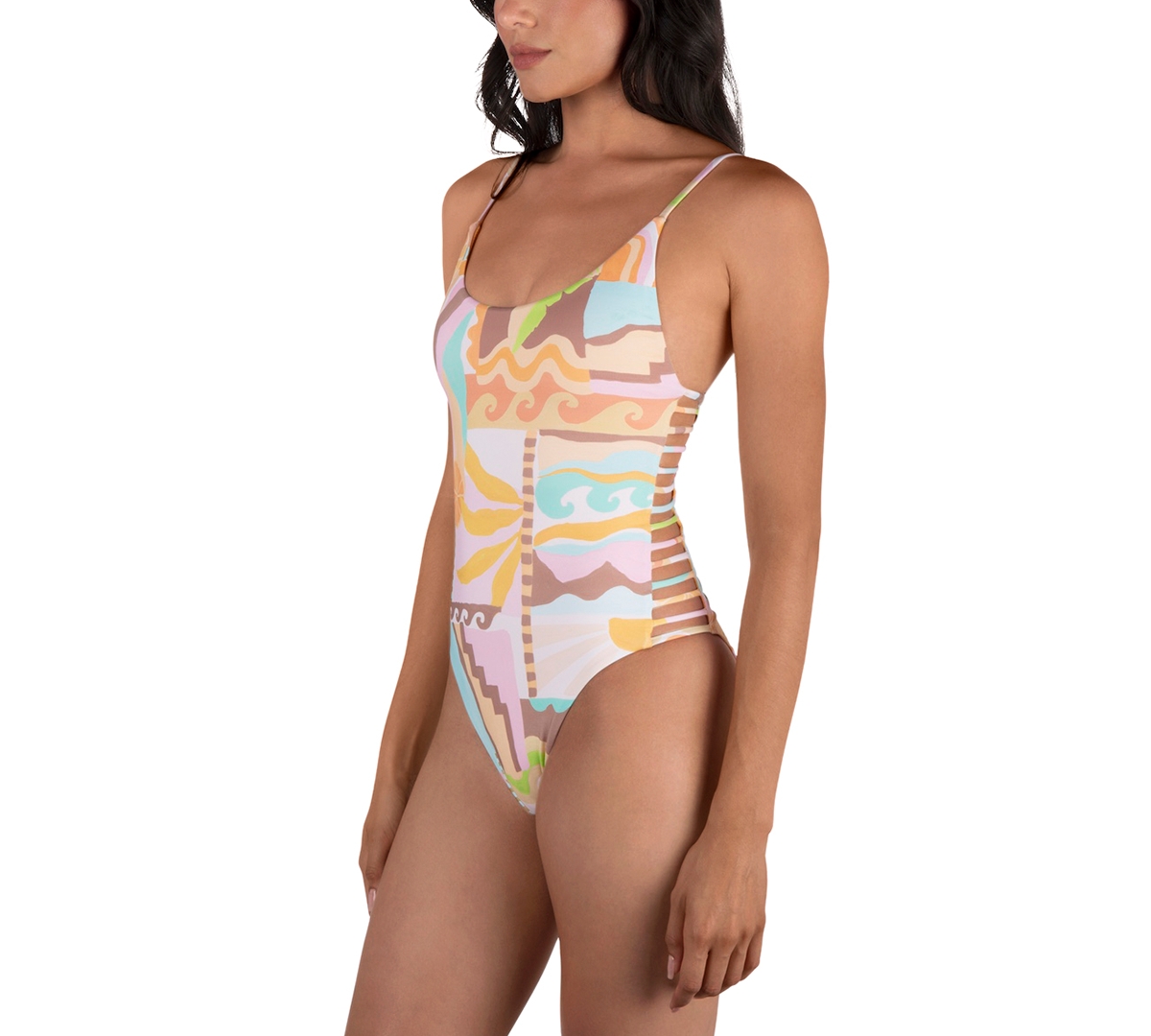 Hurley Juniors' Vacay Dreams One-piece Swimsuit In Multi