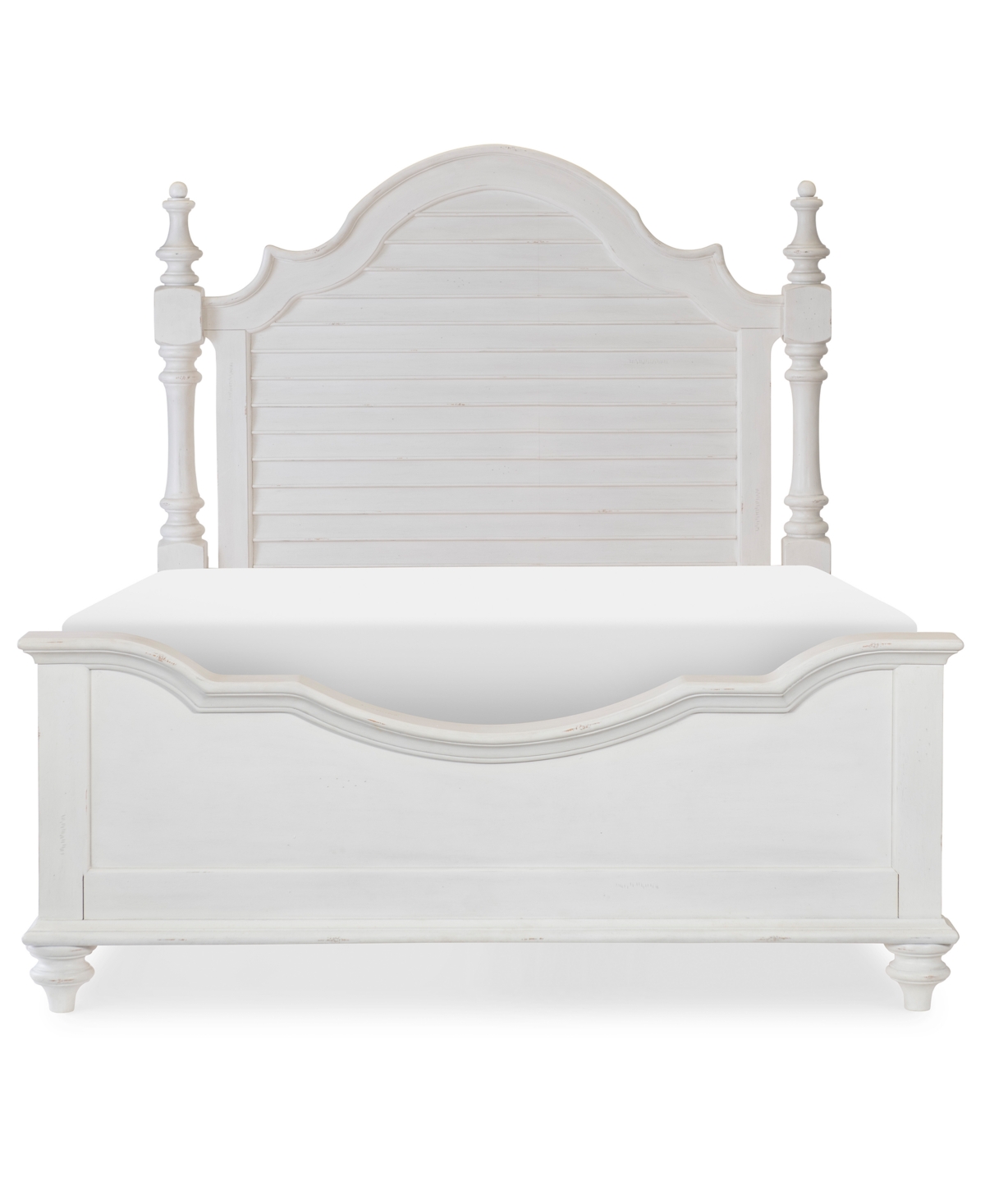 Macy's Mandeville Full Louvered Bed, Created For . In White