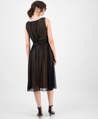 Women's Chiffon Ruched-Waist Dress