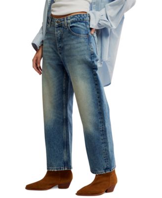 Women's Deep Trance Boyfriend Cut Cotton Jeans