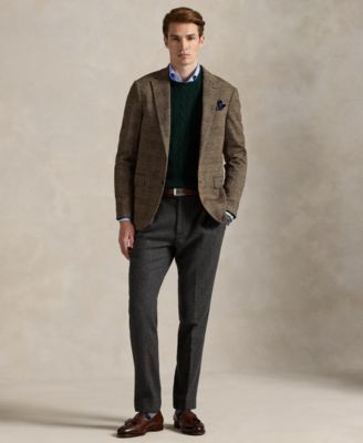 Men's Polo Soft Modern Glen Plaid Sport Coat