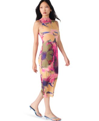 Women's Sidra Floral Mesh Midi Dress