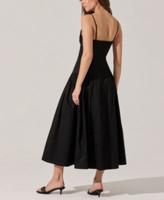 green emerald velvet dress ASTR The Label Tempany Tiered Midi Dress – Ella James main image 1