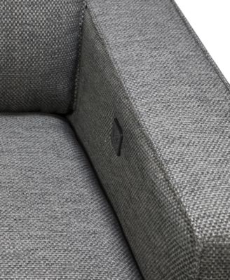 Miren 6-Pc. Fabric Sectional with 3 Power Headrest Recliners with Console, Exclusively at Macy's