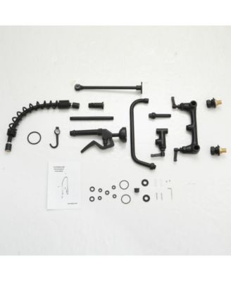 Commercial Restaurant Pull Down 2-Handle Wall Mount Pre-Rinse Spray Utility Kitchen Faucet in Polished Chrome