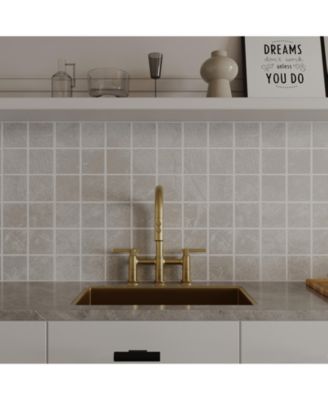 Modern Double Handle  2-Sprayer Patterns and 360 Swivel Spout 3 Holes Deck Mount Bridge Kitchen Faucet