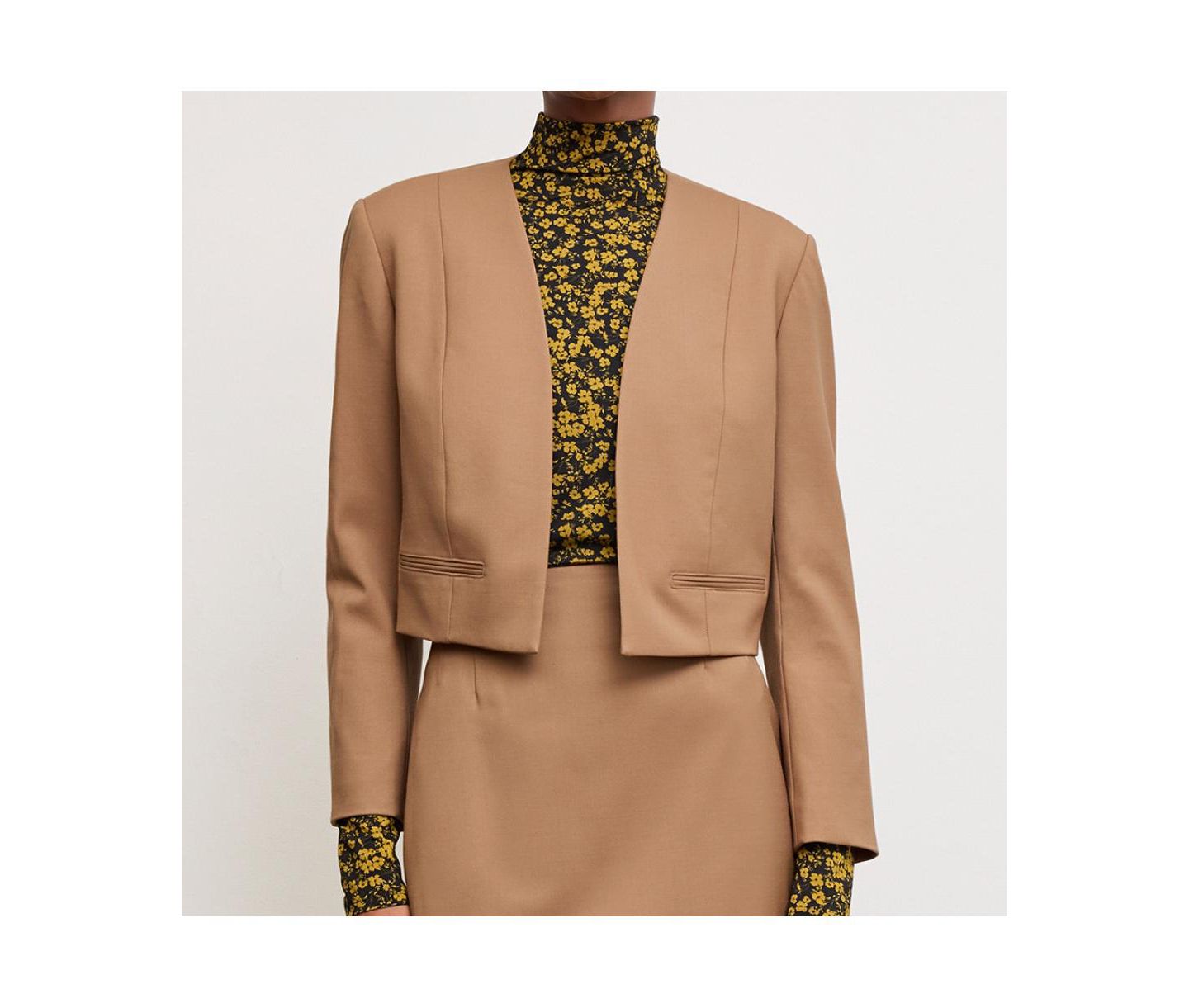 Женская куртка M.M.LaFleur Neale Jacket - Wool Twill, цвет: Верблюжий — фото 1