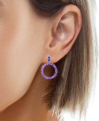 Amethyst (2-1/2 ct. t.w.) or Sky Blue Topaz (4-1/2 ct. t.w.) Drop Earrings in Sterling Silver