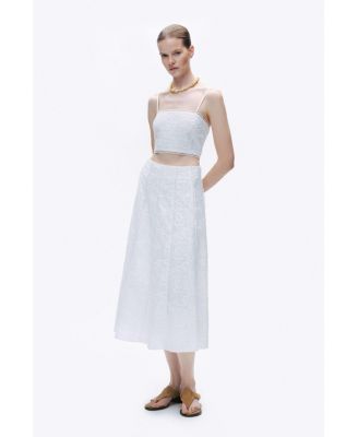 Women's Embroidered Crop Top