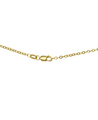 Emerald (3/4 ct. t.w.) & Diamond (1/8 ct. t.w.) Asscher Halo 18" Pendant Necklace in 14k Gold