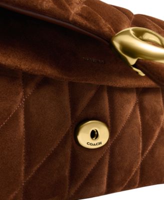 Quilted Tabby Medium Suede Shoulder Bag 26