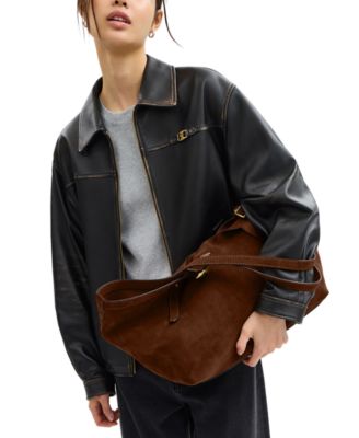 Gramercy Medium Suede Tote Bag