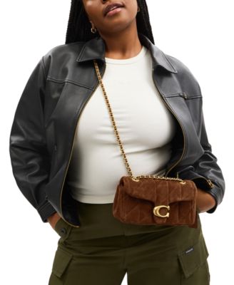 Quilted Tabby Small Suede Shoulder Bag 20