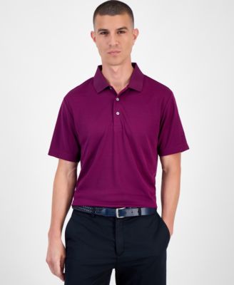 Men's Airflux Solid Mesh Short Sleeve Golf Polo Shirt