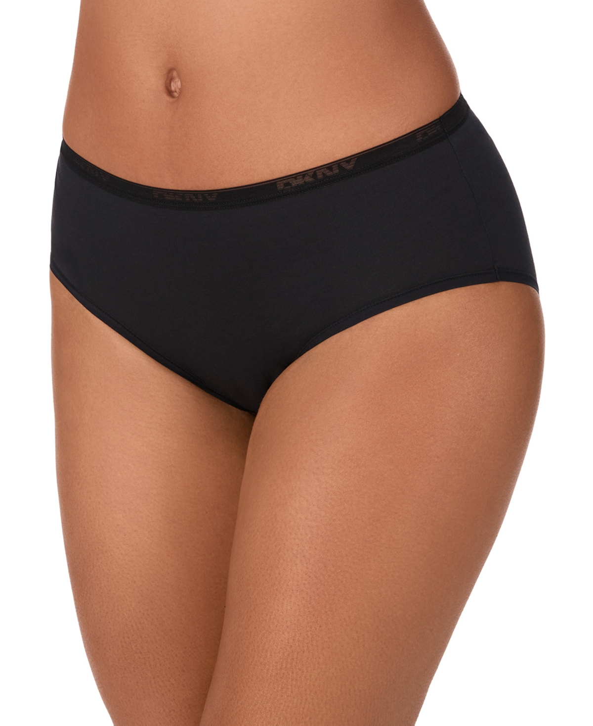 Dkny Women's Cotton Brief Underwear Dk8465 In Black