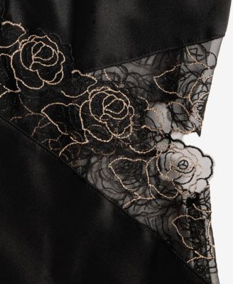 I.N.C International Concepts Women's Lace-Trim Satin Nightgown, Macy's Exclusive