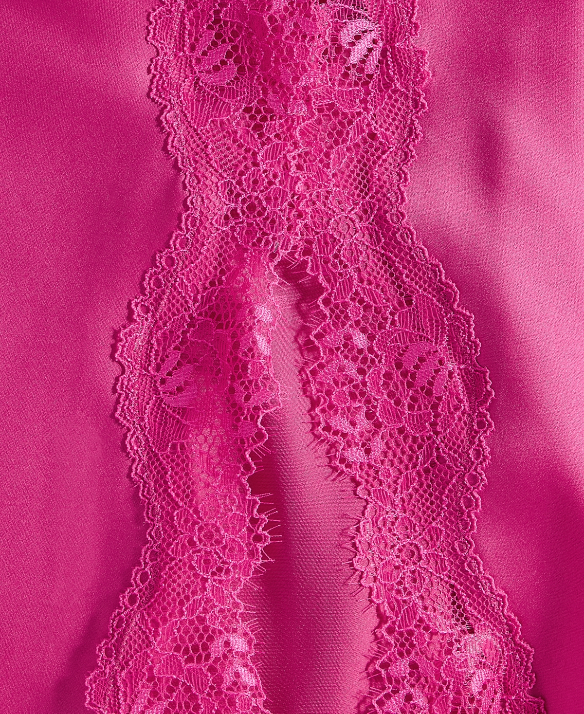 Inc International Concepts Women's Lace-trim Satin Nightgown, Exclusively At Macy's In Red