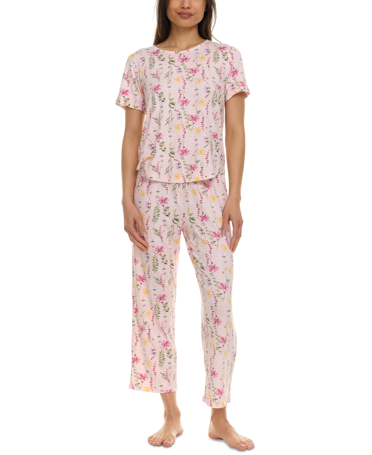 Flora By Flora Nikrooz Women's 2-pc. Jody Floral Pajamas Set