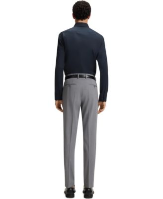 Men's Stretch-Cotton Poplin Regular-Fit Dress Shirt